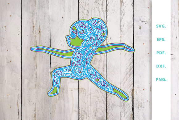 3D Multi Layer Cute Yoga Girl 3