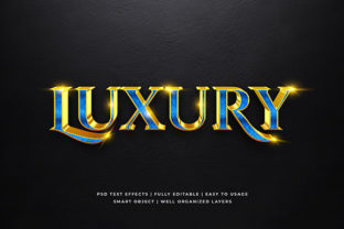 Blue Gold Luxury 3d Text Effect Mockup: Elevating Visual Identity Through Premium Design