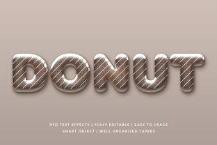 Donut 3d Text Effect Mockup: Elevating Visual Identity with Zero Design Friction