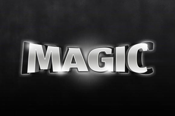 Magic Text Effect in 3D Style: Elevating Digital Design with Depth and Precision