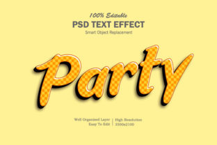 Party 3D Text Effect: Elevate Your Designs