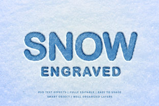 Snow Engraved 3d Text Effect Mockup: The Ultimate Solution for Winter-Themed Design Projects